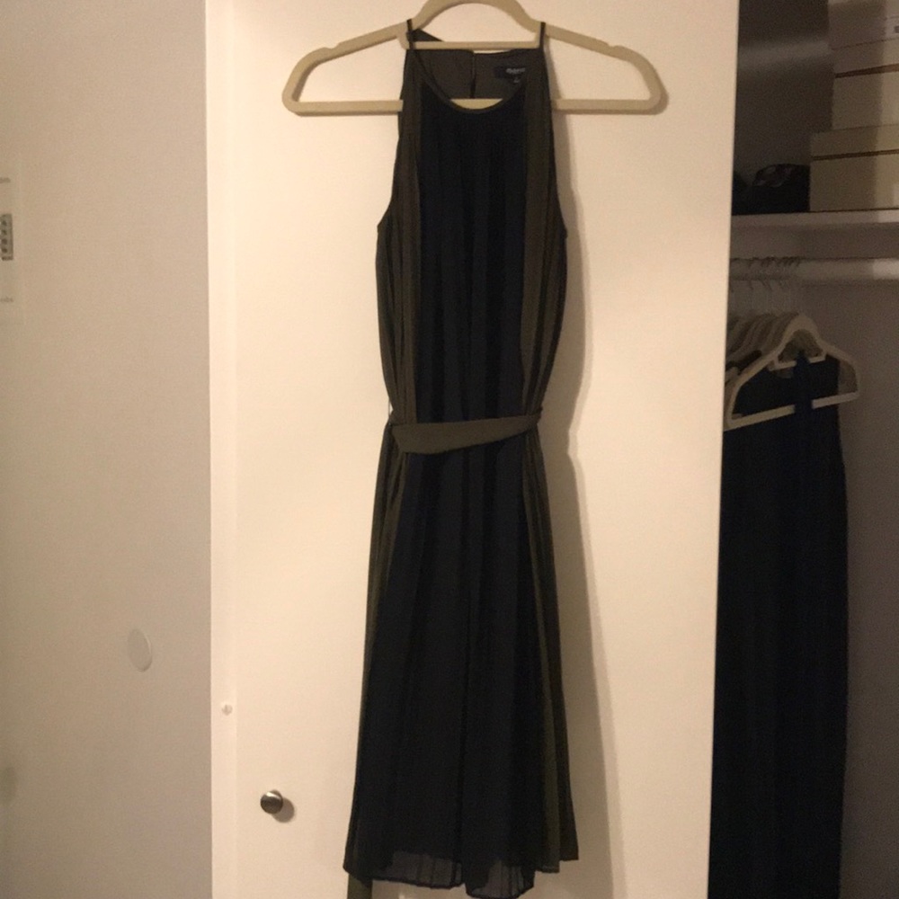 Madewell Colorblock belted Dress